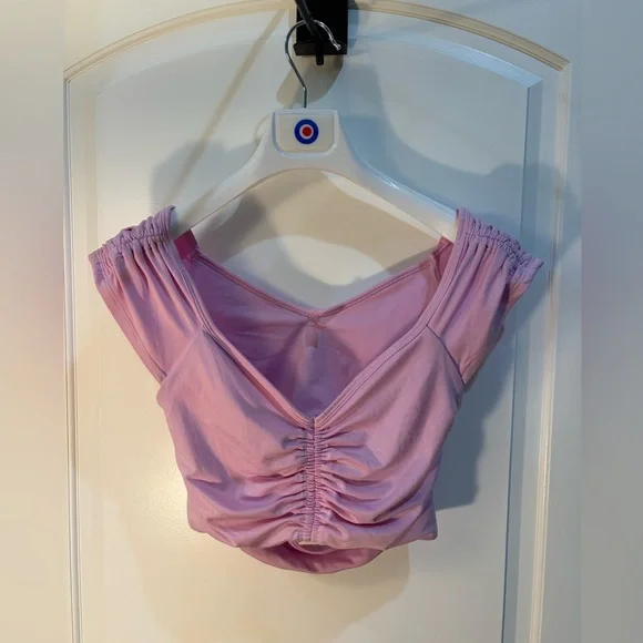 FP Movement by Free People Pink Ruched Top - Picture 1 of 3
